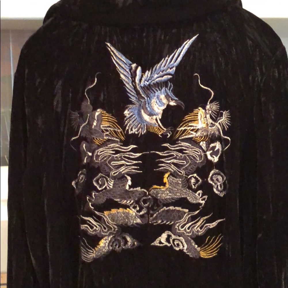 Beautiful velvet blouse with great deco